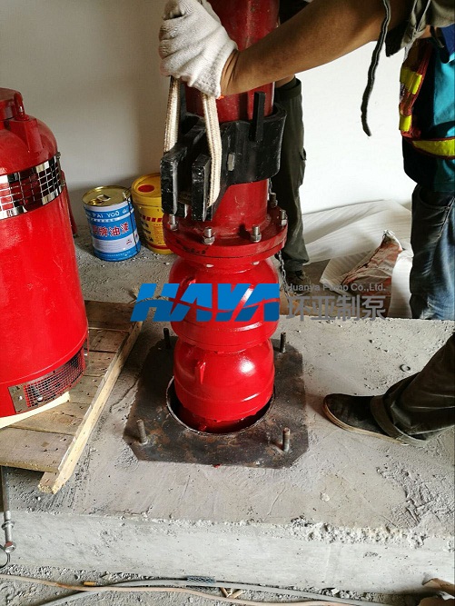 寶雞“代家灣海棠風(fēng)尚中心”，項(xiàng)目用深井消防泵安裝調(diào)試完畢(圖2)